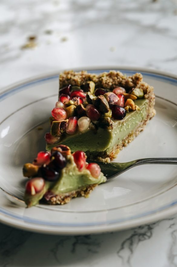 Pistacjowa tarta z awokado i limonką 48