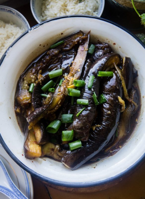 Bakłażany yu xiang w sosie z fermentowanej soi i chili 18