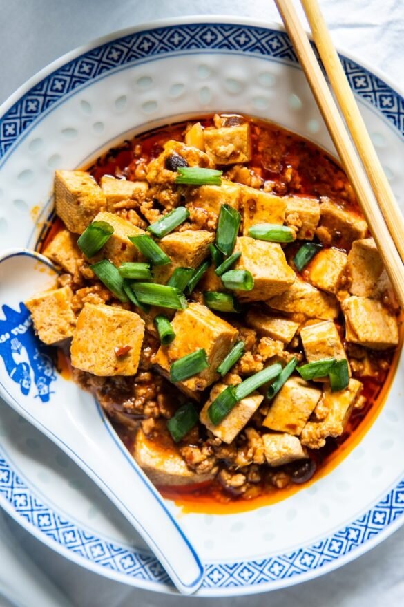Syczuańskie mapo tofu z kurczakiem (lub nie) 10