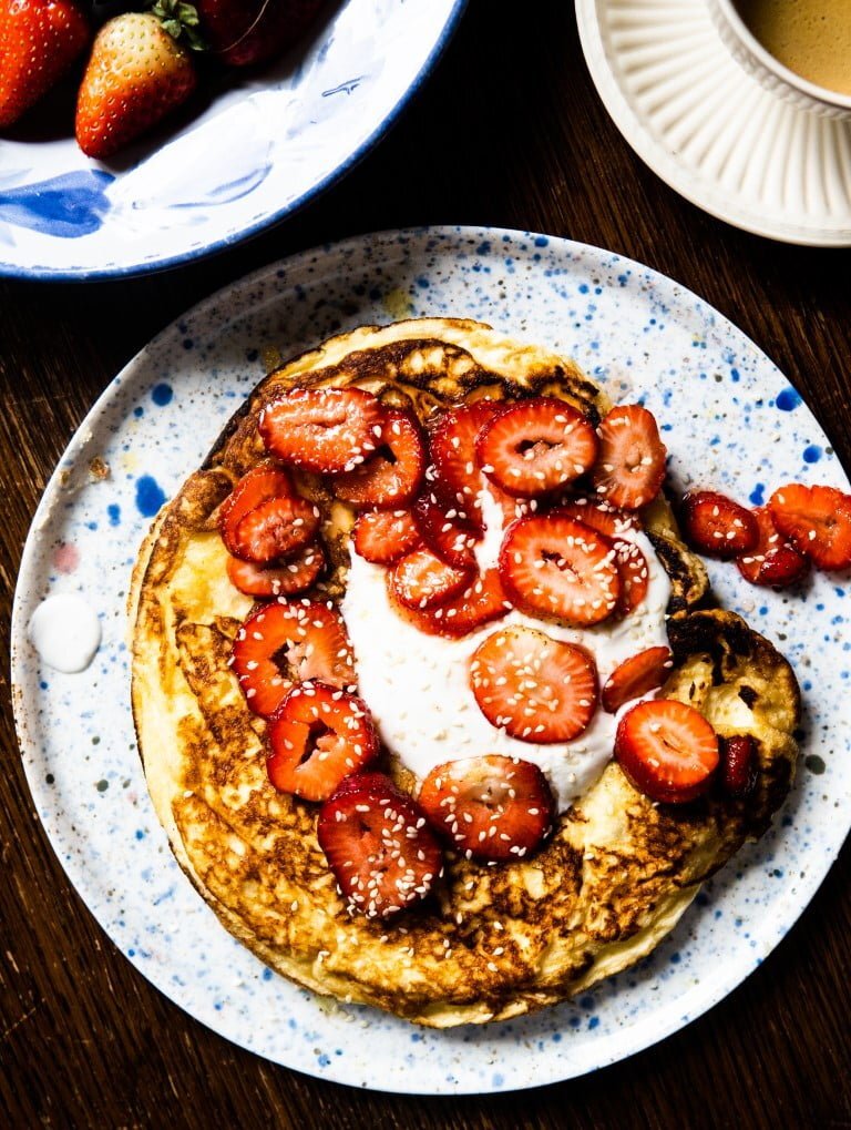 Fluffiest Buttermilk Omelette with Macerated Strawberries 2