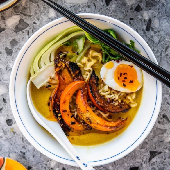 Pumpkin Spice Tahini-Miso Ramen
