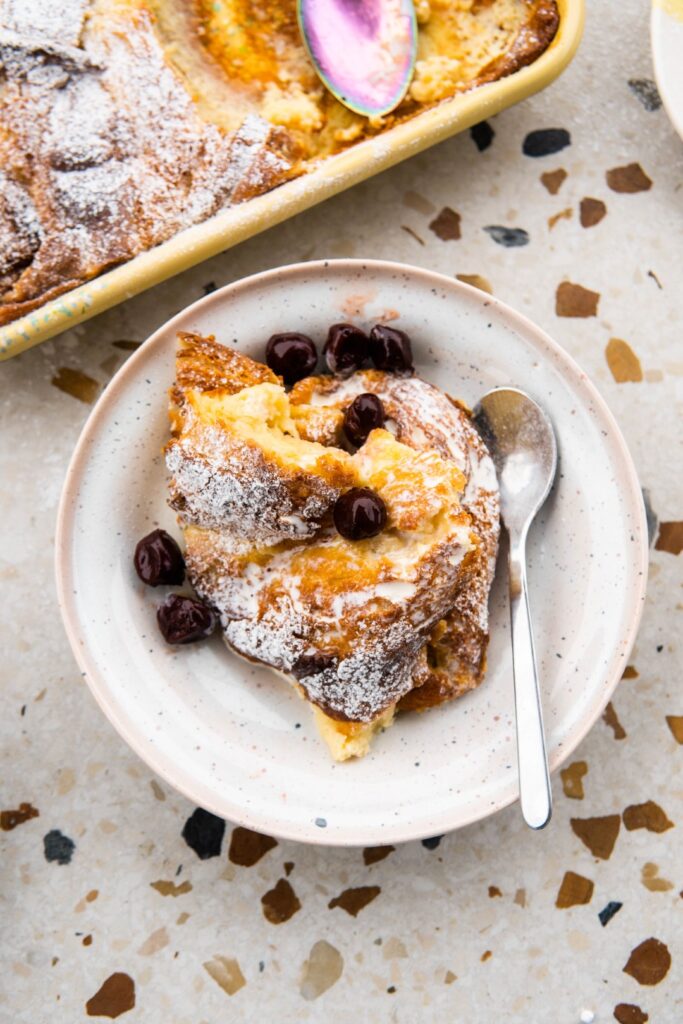 Poświąteczny pudding drożdżowy z wiśniami 2 Poświąteczny pudding drożdżowy z wiśniami 2