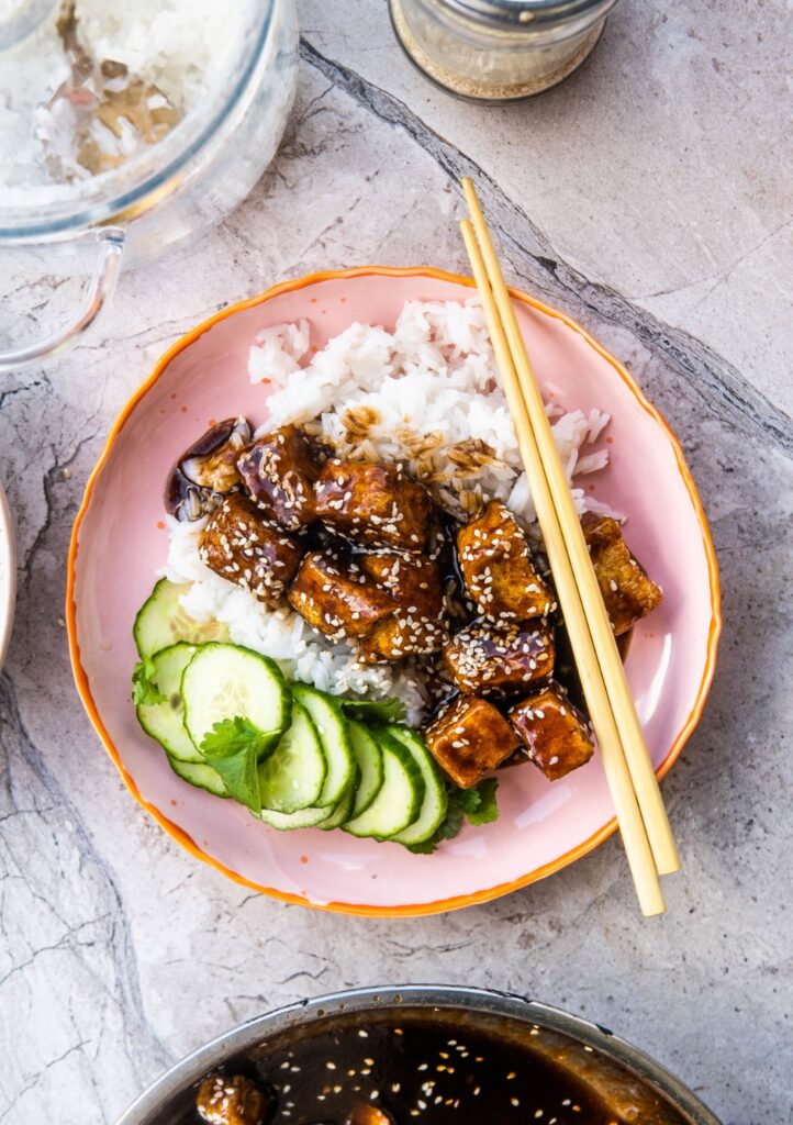 Lepkie tofu w glazurze hoisin 1 Lepkie tofu w glazurze hoisin