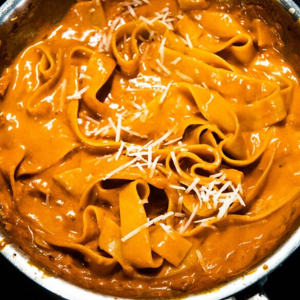 Pappardelle alla bison grass vodka