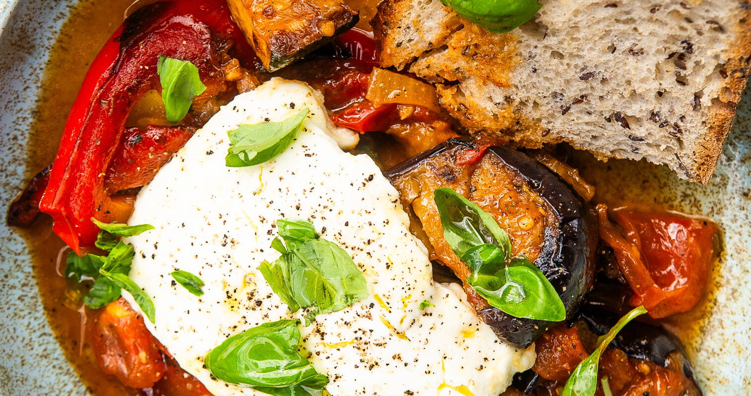 Ratatouille ze smażoną feta