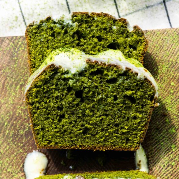Bardzo matcha ciasto z białą czekoladą