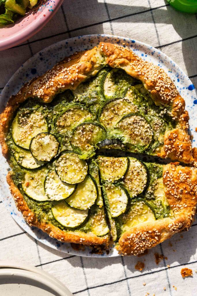 Bardzo zielone galette z cukinią 1 Bardzo zielone galette z cukinią