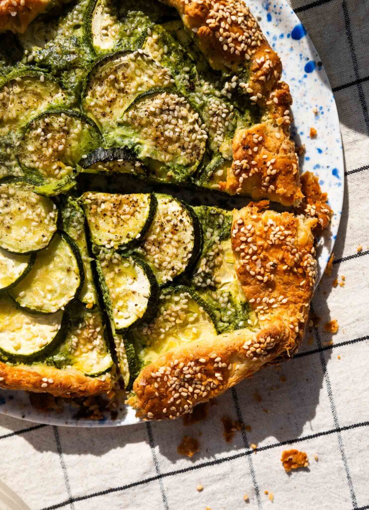 Bardzo zielone galette z cukinią 3 Bardzo zielone galette z cukinią 2