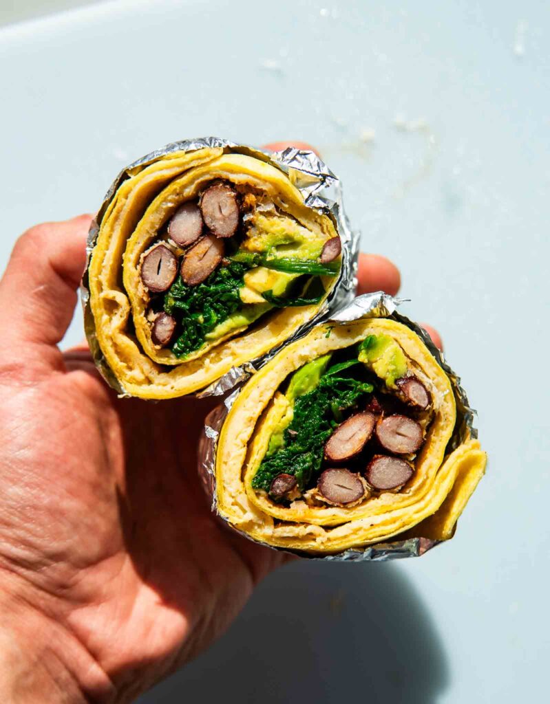 Śniadaniowy rolex burrito 1 Śniadaniowy rolex burrito 1