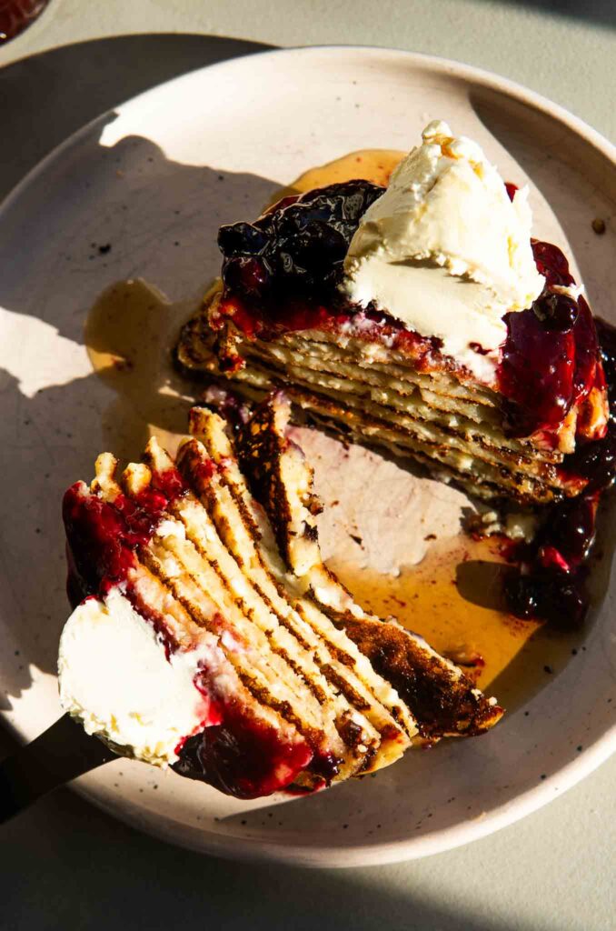 Wysokoproteinowe twarogowe naleśniczki