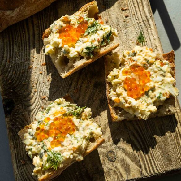 Siekana twarożkowa pasta jajeczna