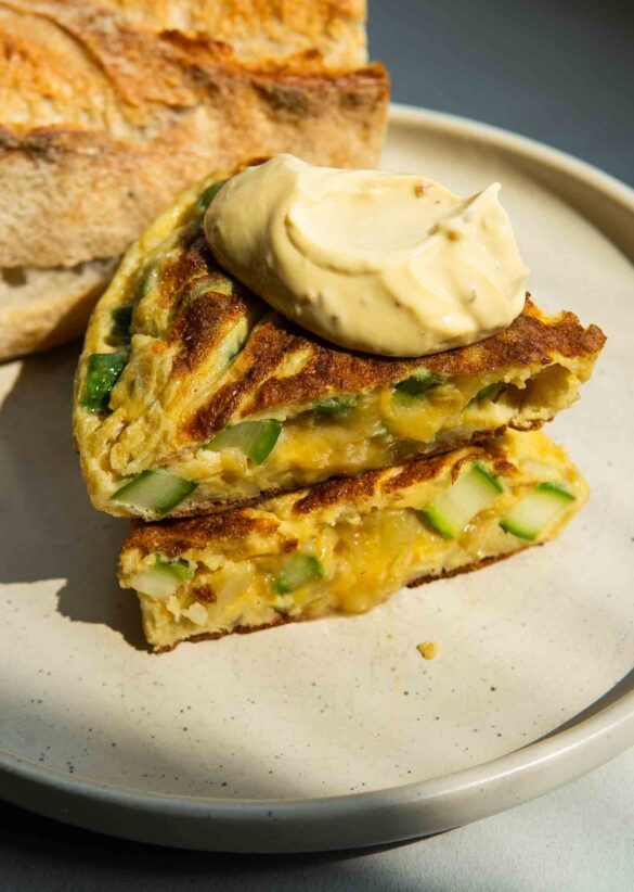 Tortilla de patatas ze szparagami